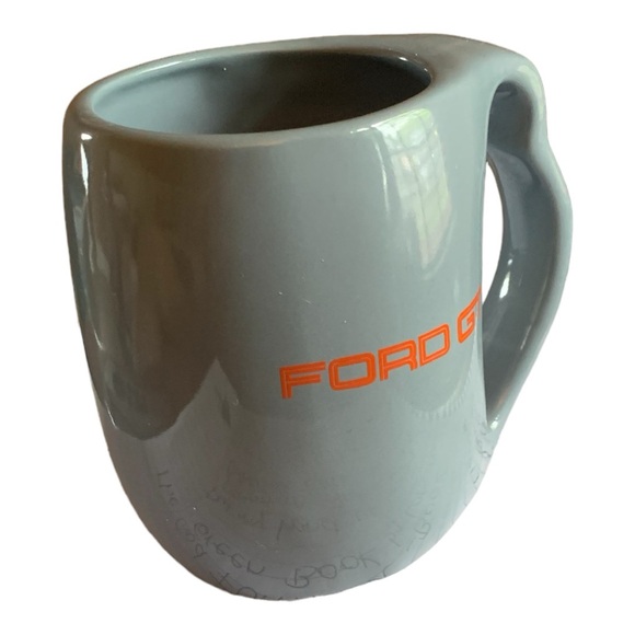 Ford GT Coffee Mug Cup Blue Ceramic Red Letters RARE - Picture 2 of 6